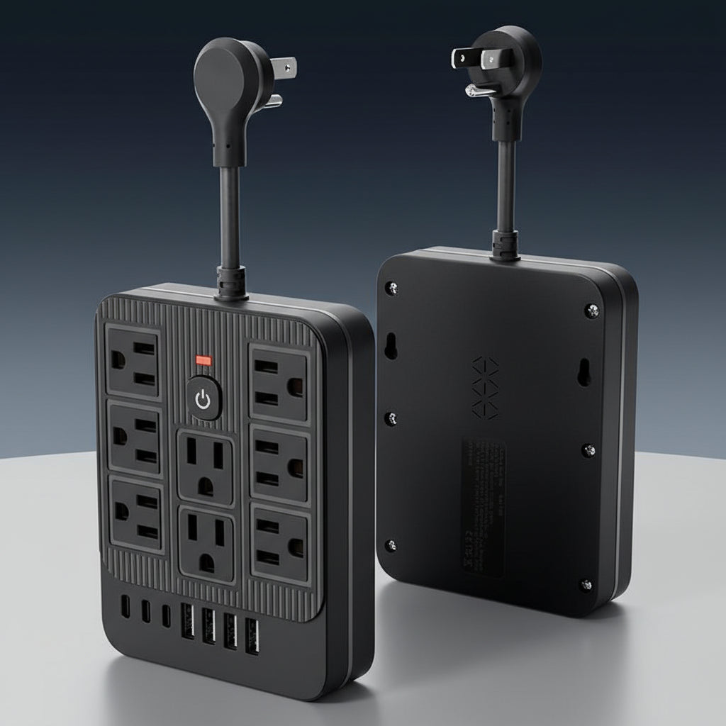 15-In-1 Power Strip with Switch & Surge Protectionmultifunctional Surge Protector with 8AC Outlets 4 USB & 3Type-C USB Ports Socket for Office Home and Travel Walloutlet Extender Power Socket Expander Electrica Loutlet